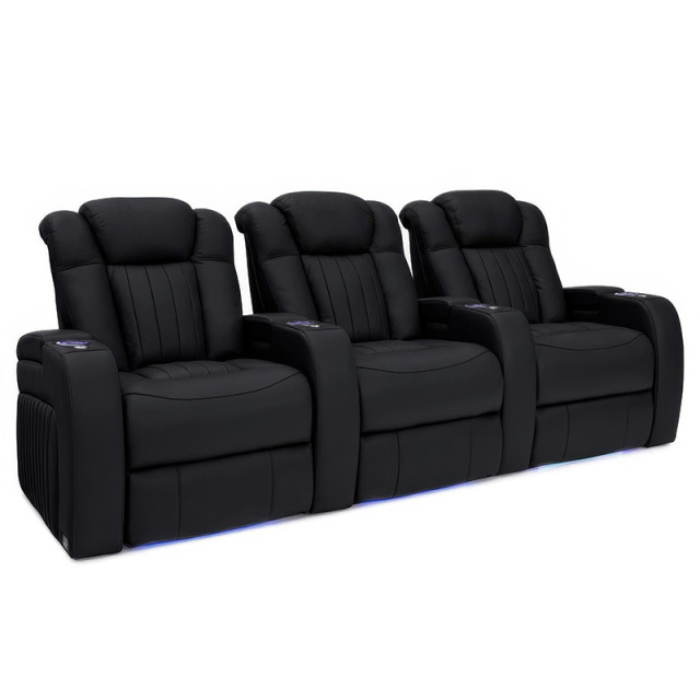Three-seat and 2 middle console video room private cinema sofa luxury, all-electric stretching function