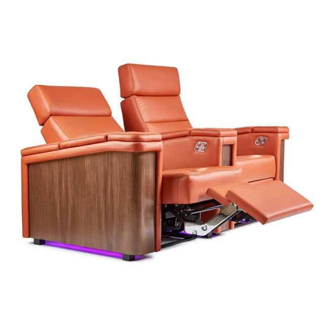 Two-seat and middle video room private cinema sofa luxury, all-electric stretching function