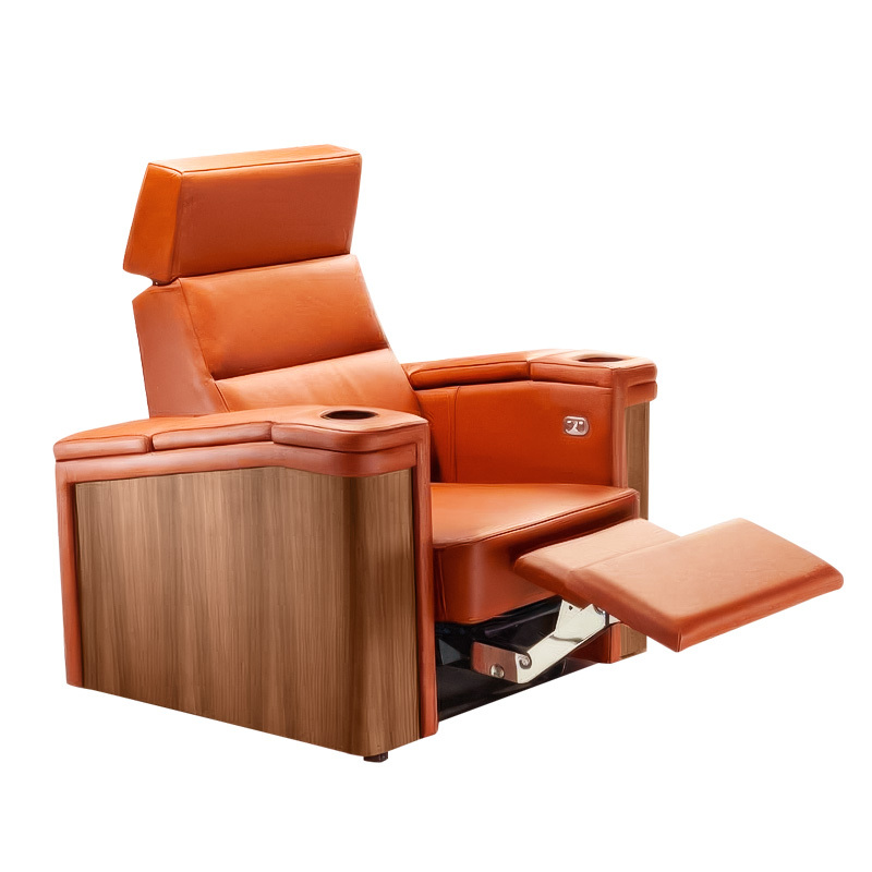 Single seat video room private cinema sofa luxury, all-electric stretching function