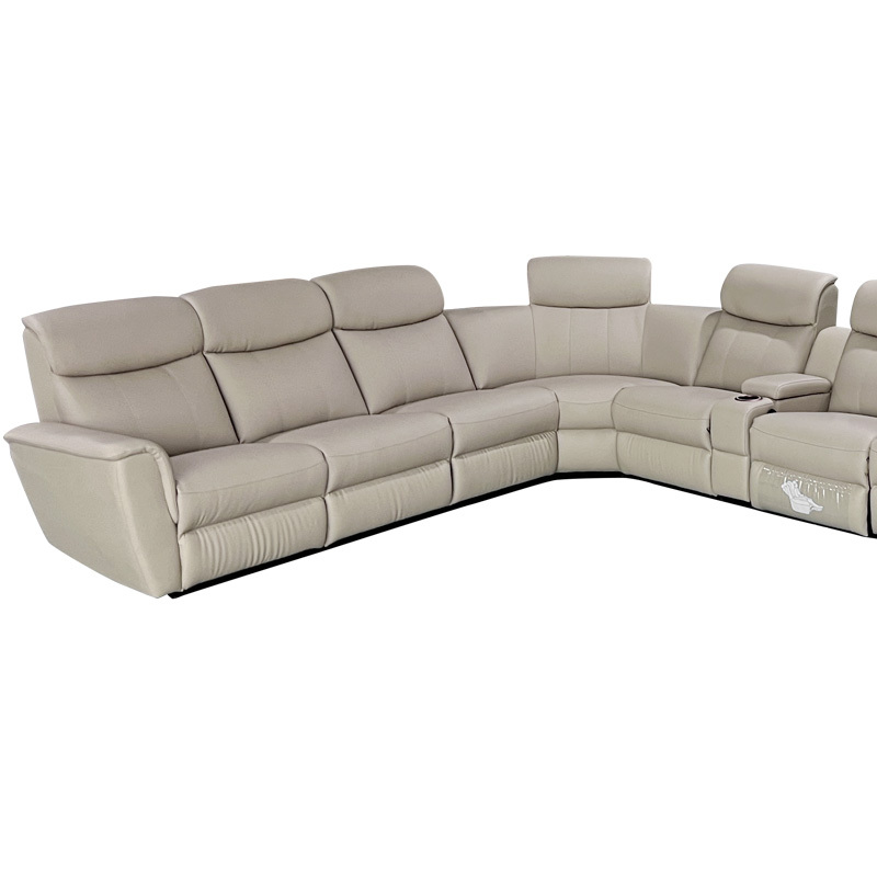 Three-seat and corner seat and five-seat and 2 middle console and three-seat and corner seat video room private cinema sofa luxury, all-electric stretching function