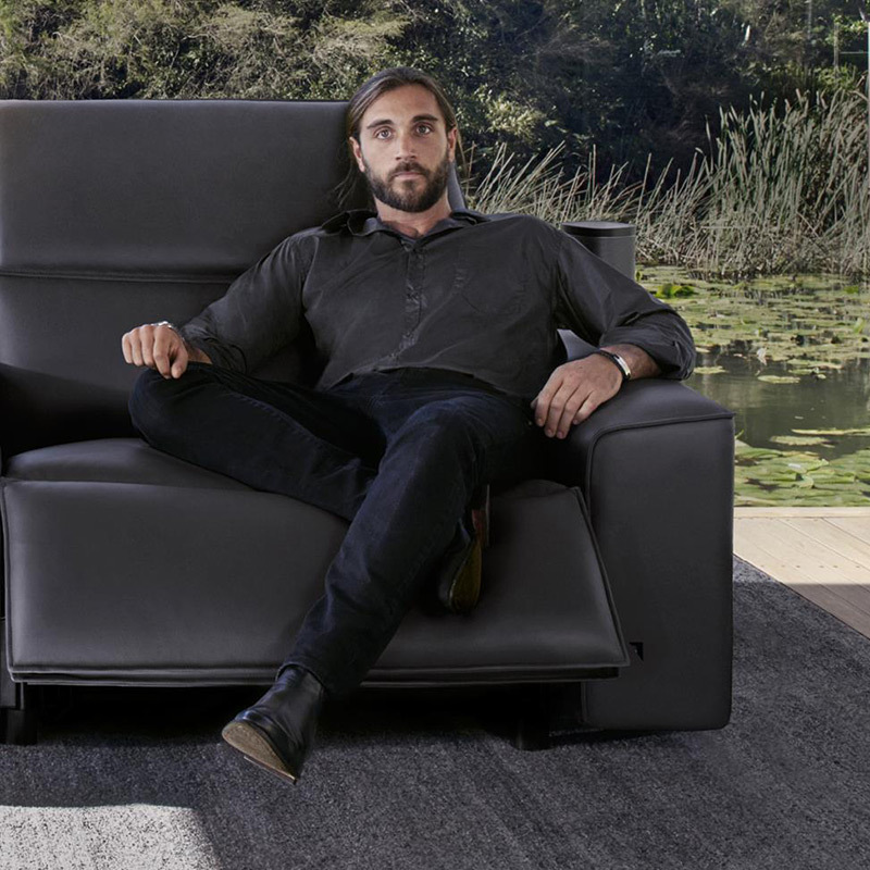 Two-seat video room private cinema sofa luxury, all-electric stretching function
