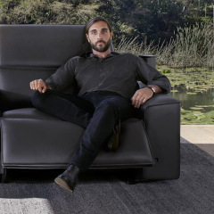 Two-seat video room private cinema sofa luxury, all-electric stretching function