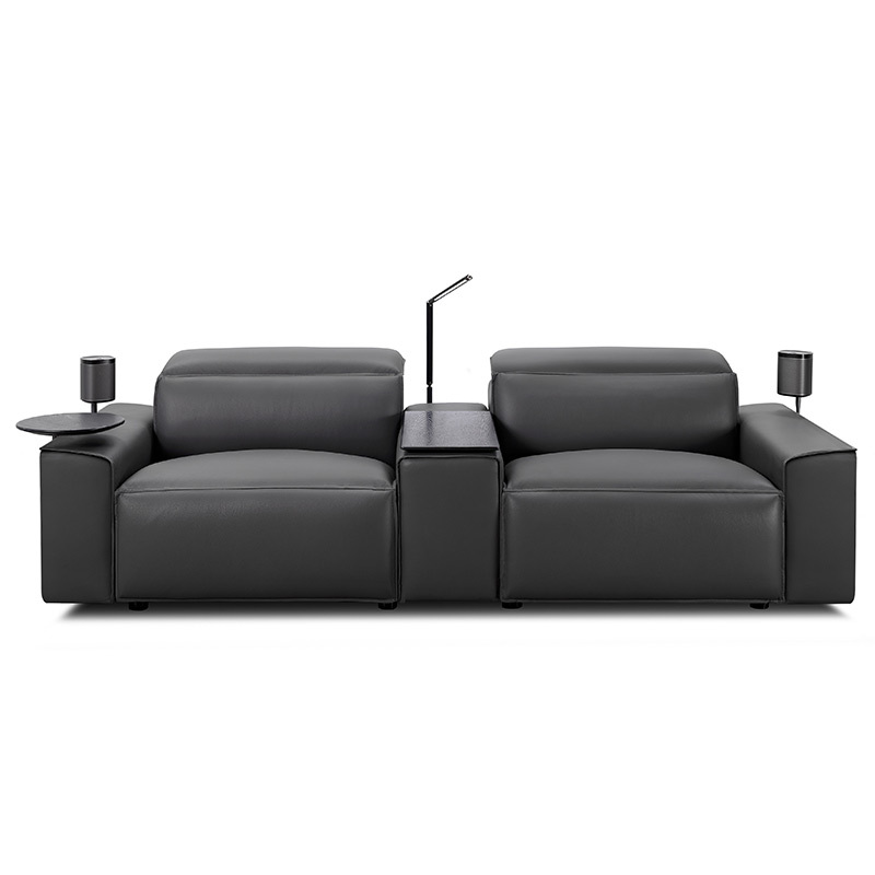 Two-seat and middle console video room private cinema sofa luxury, all-electric stretching function