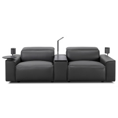 Two-seat and middle console video room private cinema sofa luxury, all-electric stretching function