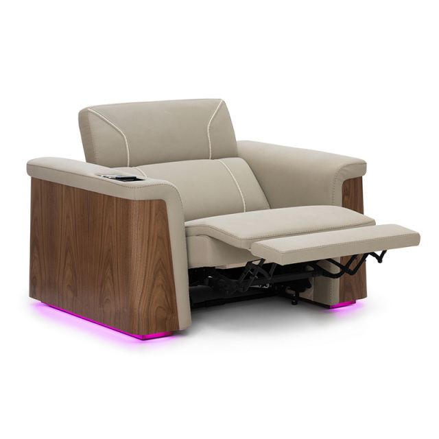 Single seat video room private cinema sofa luxury, all-electric stretching function