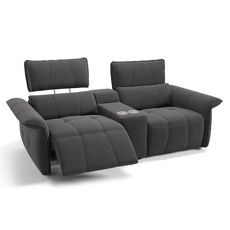 Two-seat and middle console video room private cinema sofa luxury, all-electric stretching function