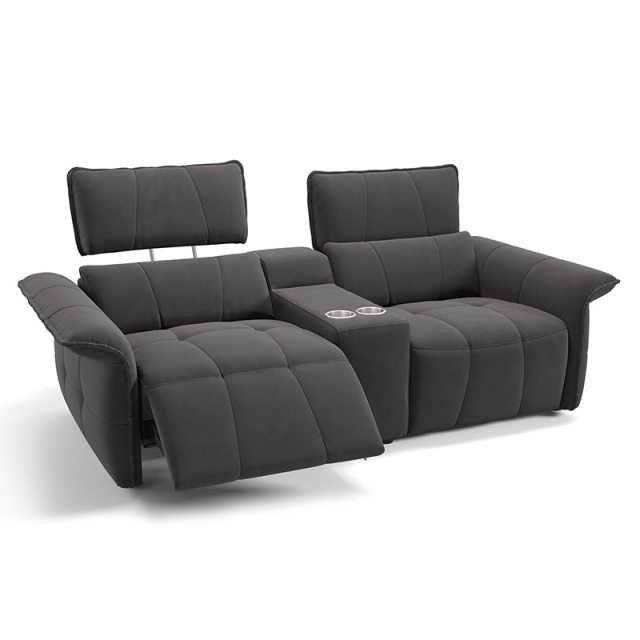 Two-seat and middle console video room private cinema sofa luxury, all-electric stretching function