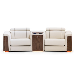 Two-seat and middle console video room private cinema sofa luxury, all-electric stretching function