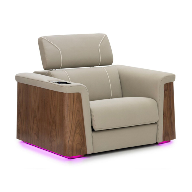 Single seat video room private cinema sofa luxury, all-electric stretching function