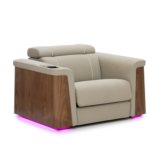 Single seat video room private cinema sofa luxury, all-electric stretching function