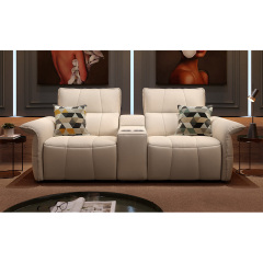 Two-seat and middle console video room private cinema sofa luxury, all-electric stretching function