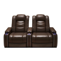 Two-seat and middle console video room private cinema sofa luxury, all-electric stretching function
