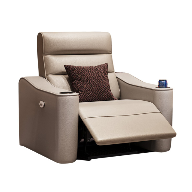 Single seat video room private cinema sofa luxury, all-electric stretching function
