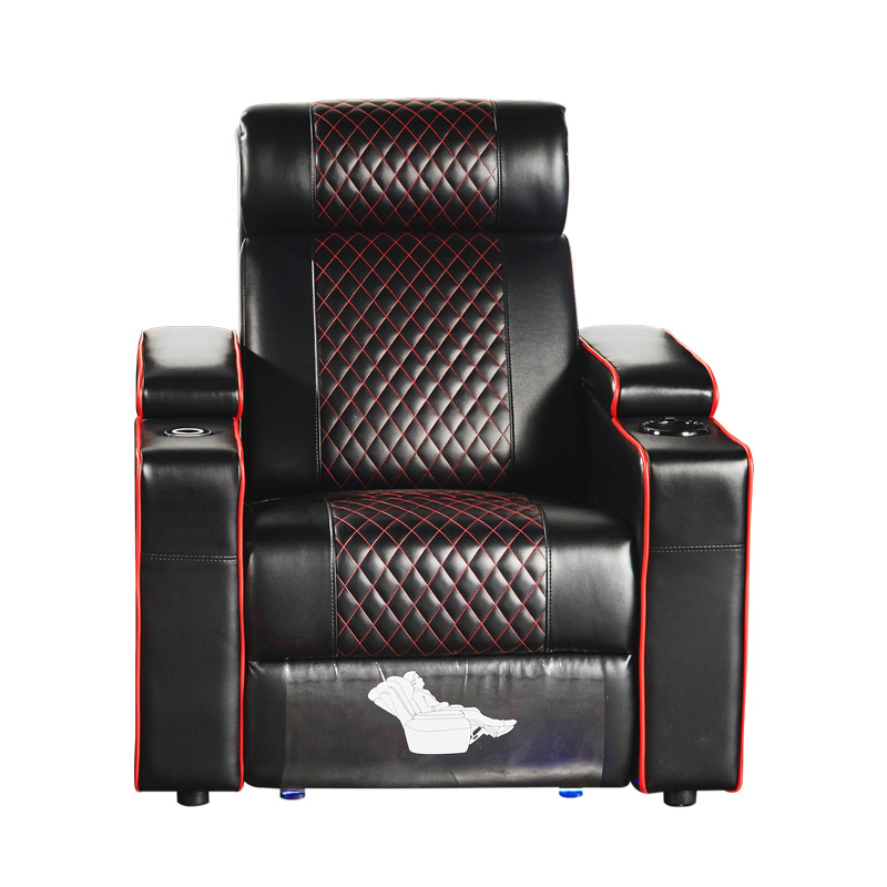 Single seat video room private cinema sofa luxury, all-electric stretching function