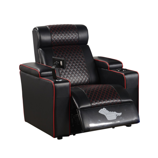Single seat video room private cinema sofa luxury, all-electric stretching function