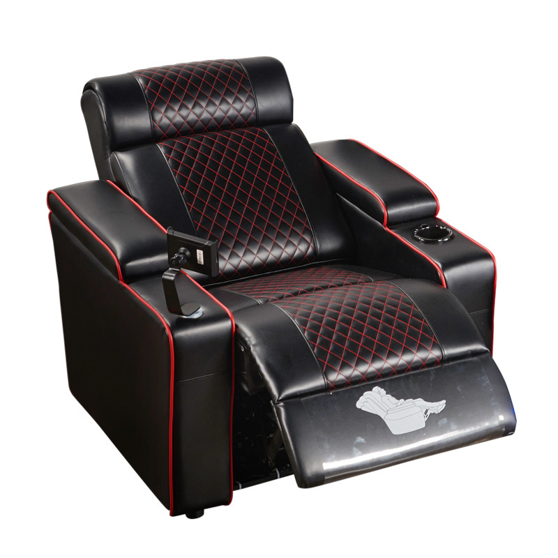 Single seat video room private cinema sofa luxury, all-electric stretching function