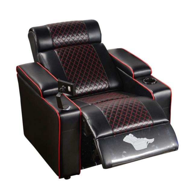 Single seat video room private cinema sofa luxury, all-electric stretching function