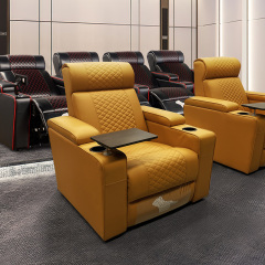 Single seat video room private cinema sofa luxury, all-electric stretching function