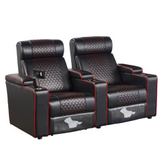 Two-seat and middle console video room private cinema sofa luxury, all-electric stretching function