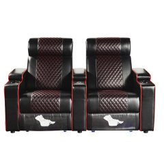Two-seat and middle console video room private cinema sofa luxury, all-electric stretching function