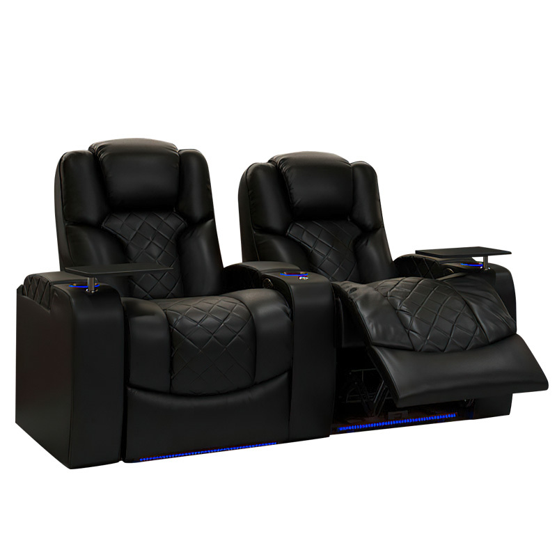 Two-seat video room private cinema sofa luxury, all-electric stretching function