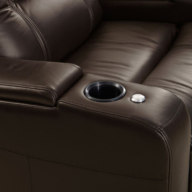 Three-seat video room private cinema sofa luxury, all-electric stretching function