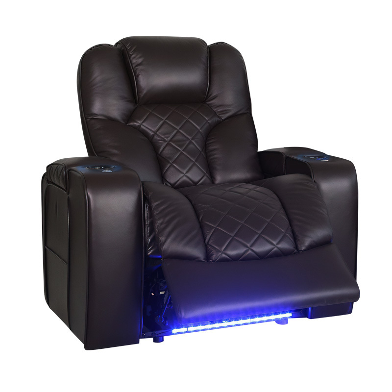Single seat video room private cinema sofa luxury, all-electric stretching function