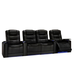Four-seat video room private cinema sofa luxury, all-electric stretching function