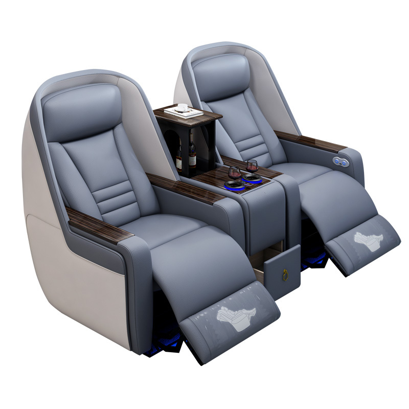 Two-seat and middle console video room private cinema sofa luxury, all-electric stretching function