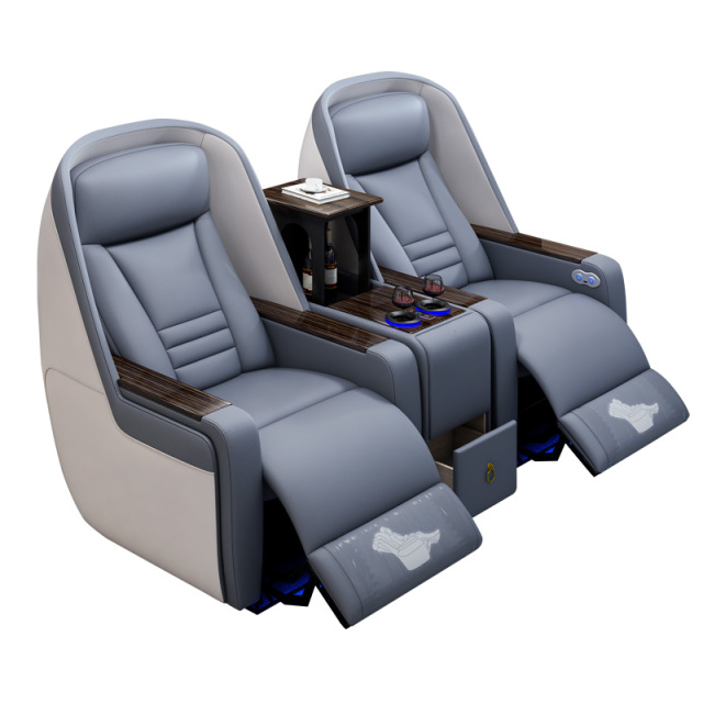 Two-seat and middle console video room private cinema sofa luxury, all-electric stretching function