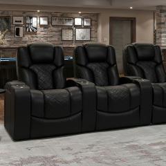 Three-seat video room private cinema sofa luxury, all-electric stretching function