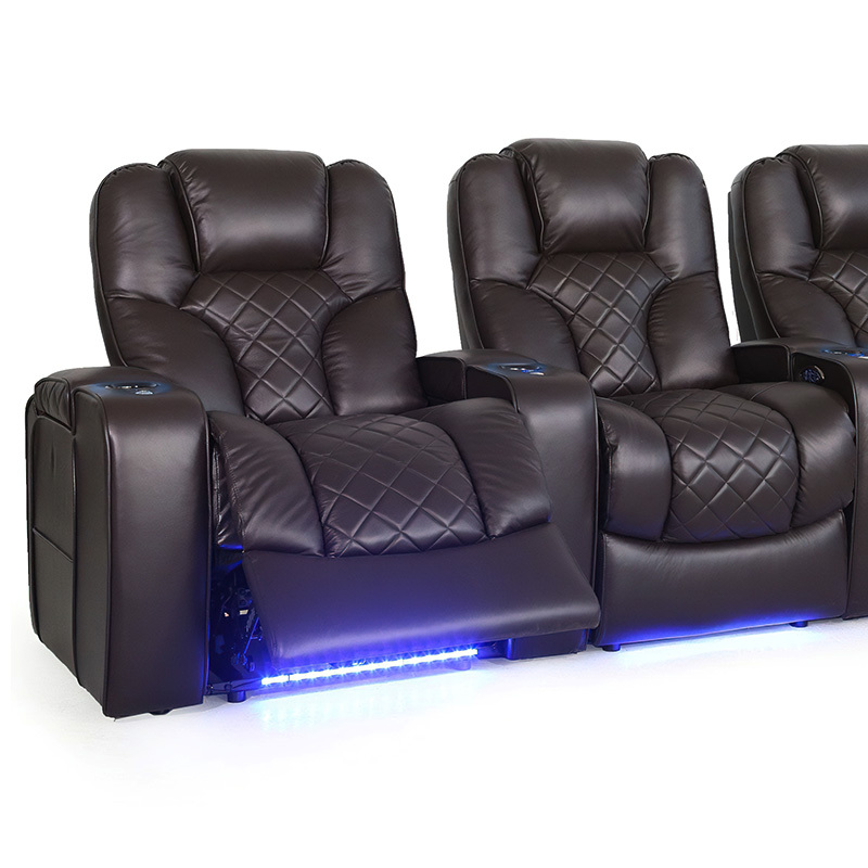 Four-seat video room private cinema sofa luxury, all-electric stretching function