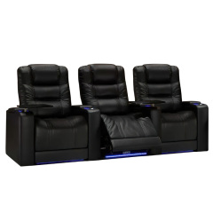 Three-seat video room private cinema sofa luxury, all-electric stretching function
