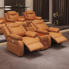 Two-seat and middle console video room private cinema sofa luxury, all-electric stretching function