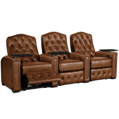 Three-seat video room private cinema sofa luxury, all-electric stretching function