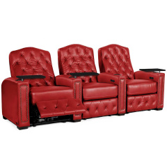 Three-seat video room private cinema sofa luxury, all-electric stretching function