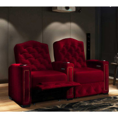 Two-seat video room private cinema sofa luxury, all-electric stretching function