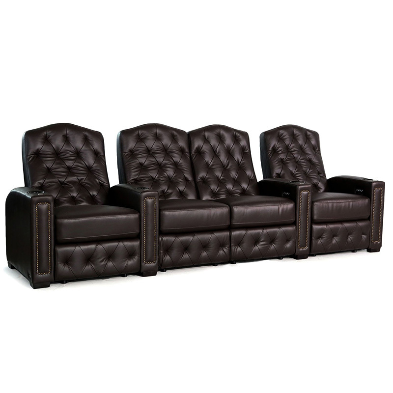 Four-seat video room private cinema sofa luxury, all-electric stretching function