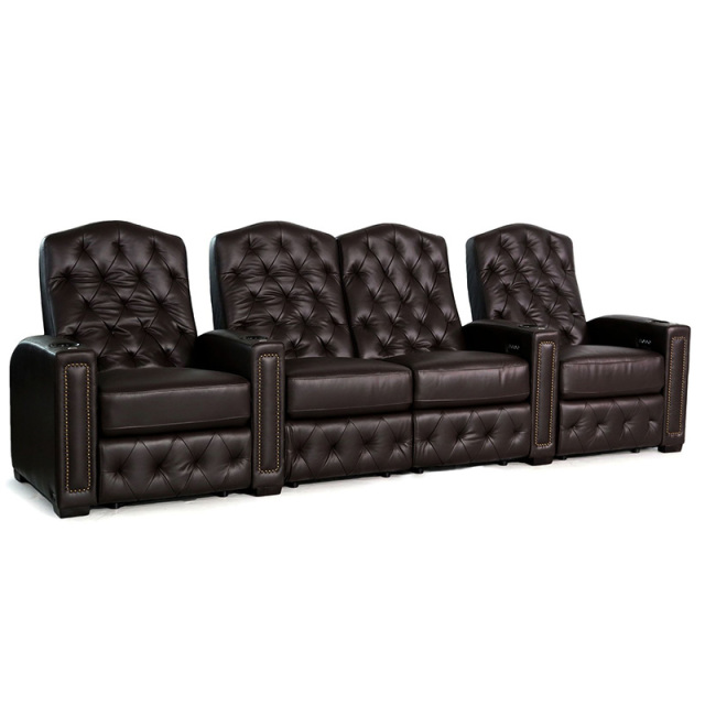 Four-seat video room private cinema sofa luxury, all-electric stretching function