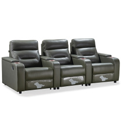 Three-seat video room private cinema sofa luxury, all-electric stretching function