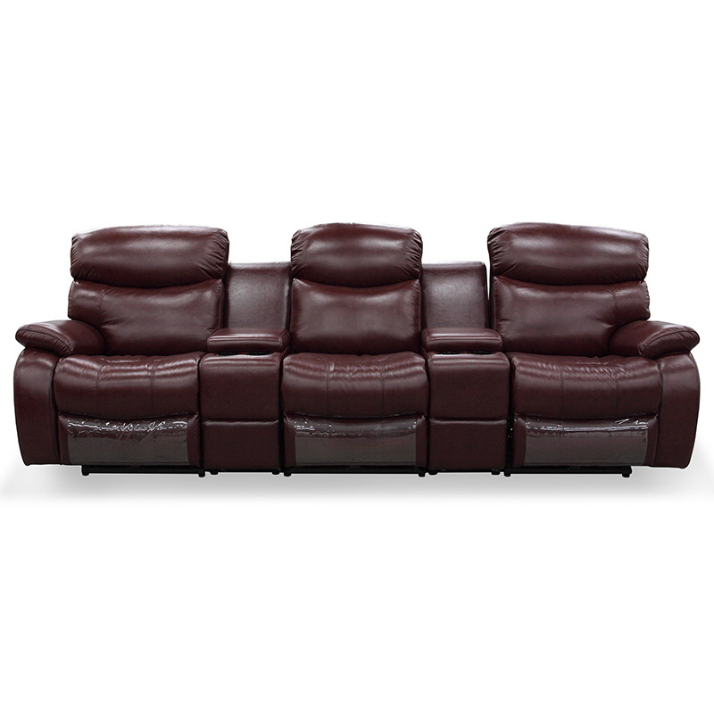 Three-seat video room private cinema sofa luxury, all-electric stretching function