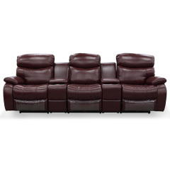 Three-seat video room private cinema sofa luxury, all-electric stretching function