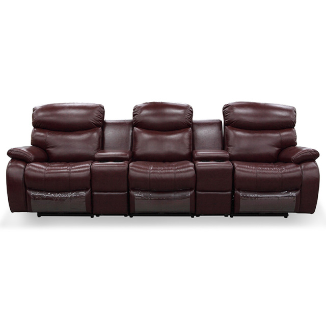 Three-seat video room private cinema sofa luxury, all-electric stretching function