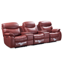 Three-seat video room private cinema sofa luxury, all-electric stretching function