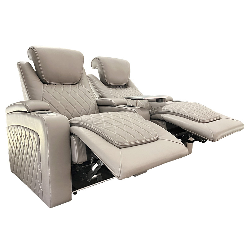 Two-seat video room private cinema sofa luxury, all-electric stretching function