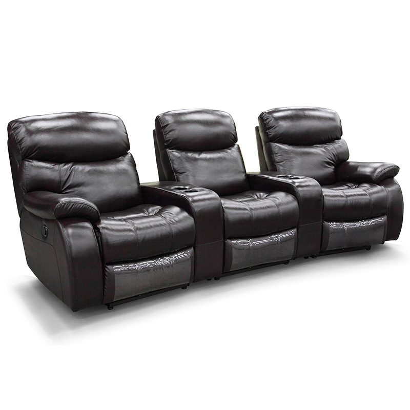 Three-seat video room private cinema sofa luxury, all-electric stretching function