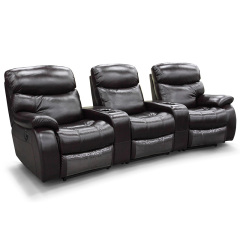 Three-seat video room private cinema sofa luxury, all-electric stretching function