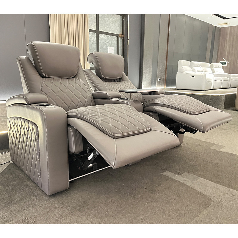 Two-seat video room private cinema sofa luxury, all-electric stretching function