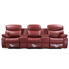 Three-seat video room private cinema sofa luxury, all-electric stretching function