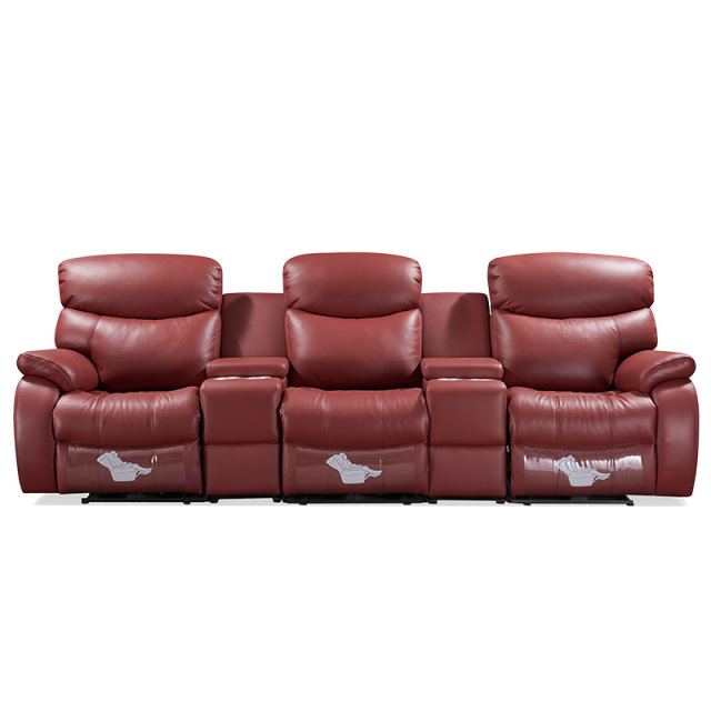 Three-seat video room private cinema sofa luxury, all-electric stretching function